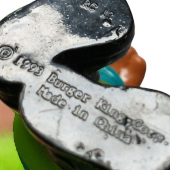 Burger Kids Club Glo Troll JAWS Doll Green Hair Vintage 1993 Meal Toy Retro - Picture 4 of 16